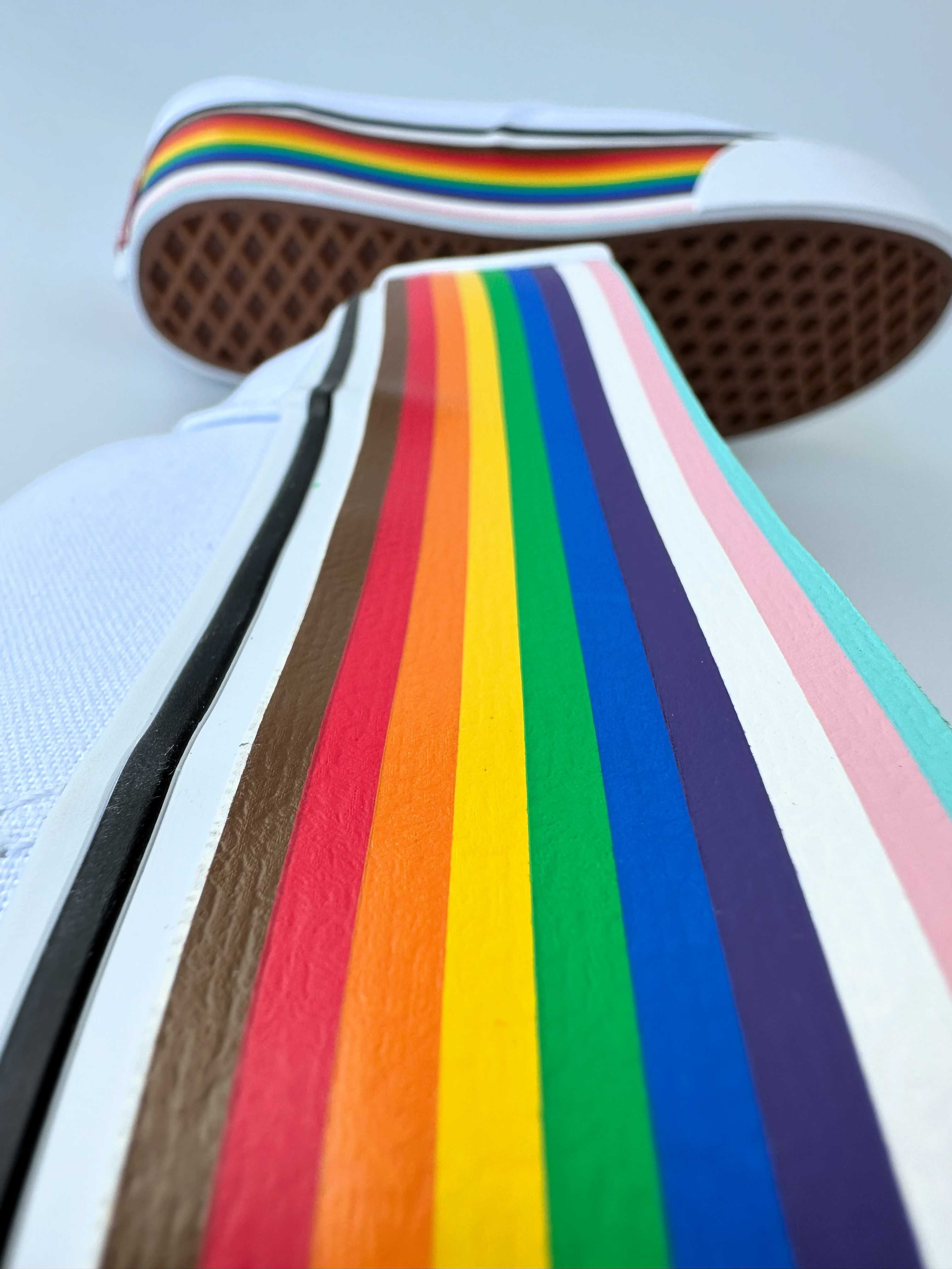 Buty Vans Pride Rainbow LGBT Białe Rozmiar 39 Białe Tęcza Skate