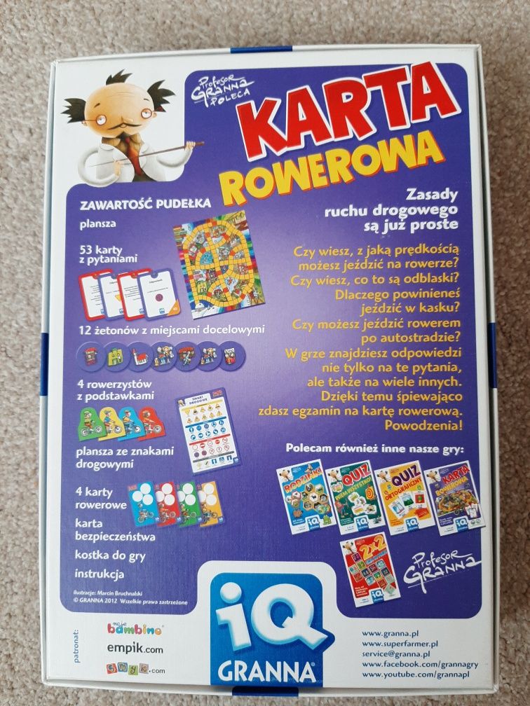 Gra planszowa Karta rowerowa