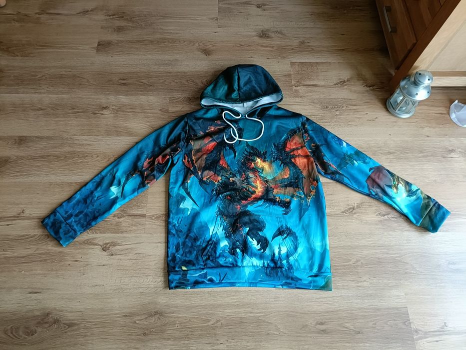 Bluza Smok M ziejący smok L dres kolorowa