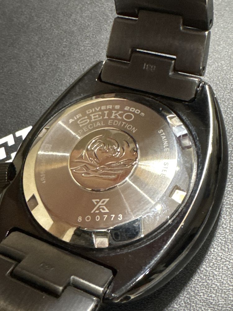 Relogio seiko save the ocean black ediçao limitada