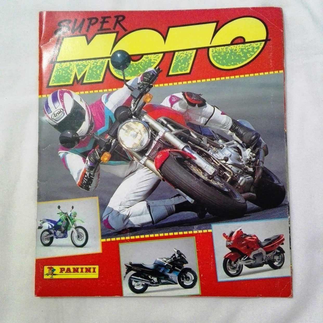 Caderneta Super Moto da Panini Incompleta faltam 4 cromos