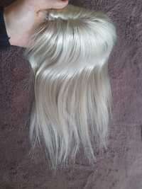 Topper platynowy blond 100% naturalny włos