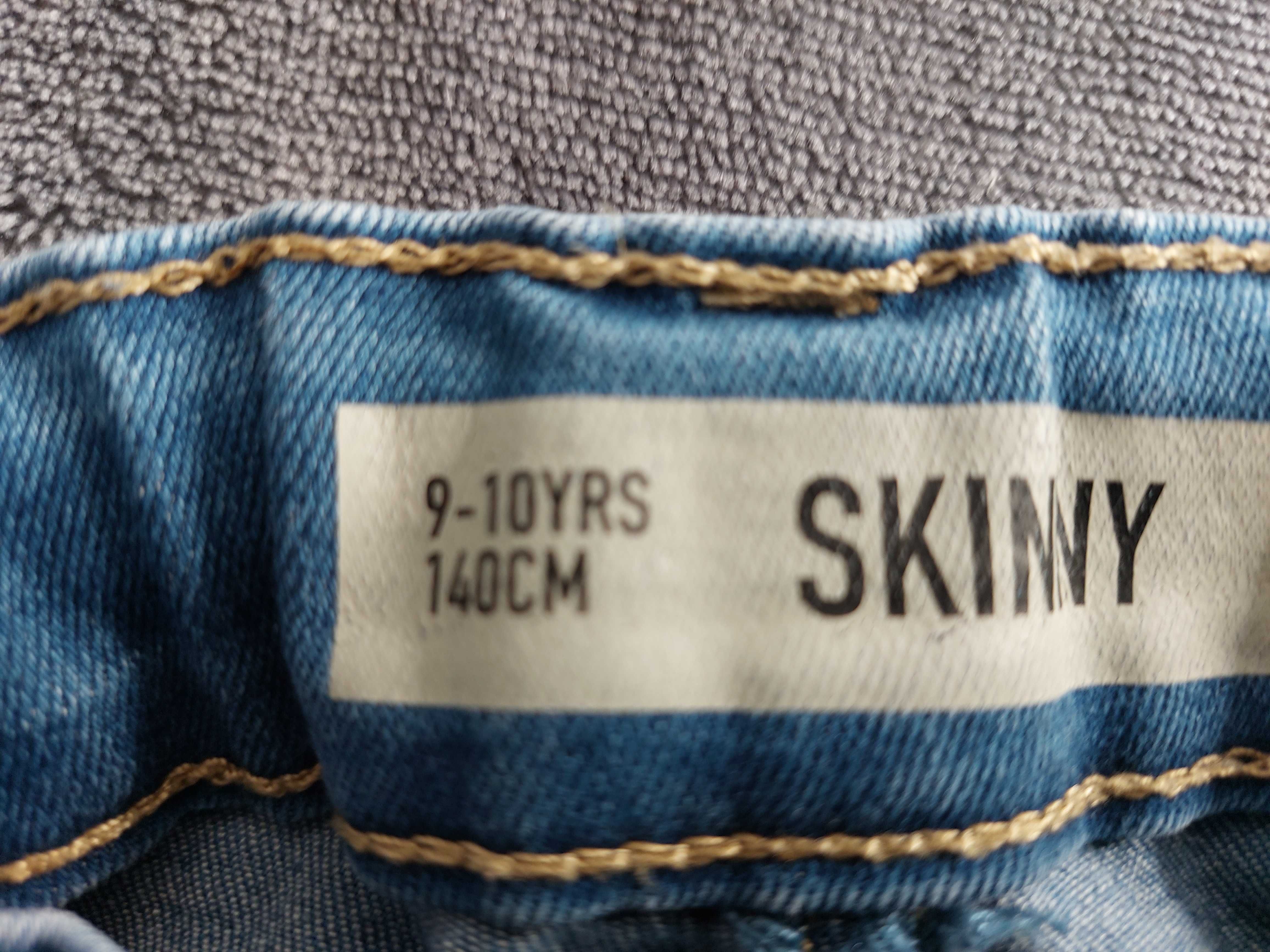 Spodnie jeans strecz Skinny dla chłopaka 9-10lat, rozmiar 140