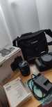 Canon EOS 77D + Lente 18-135mm + Mochila + Carregador + Bateria Canon