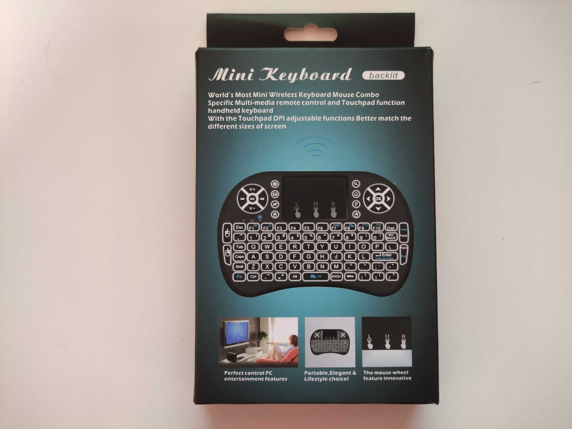 Mini Teclado / Rato / Comando - USB - Recarregavel - Wireless