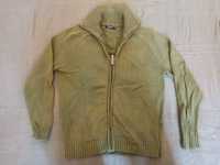 Zielony sweter rozpinany Terranova M/L