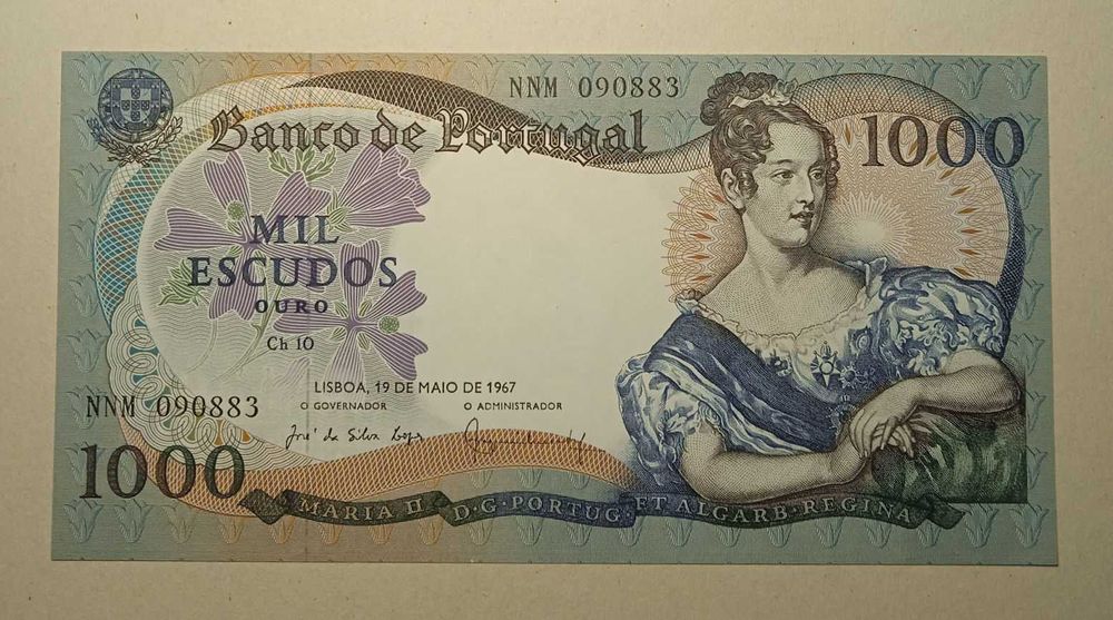 Nota 1000 escudos 1967 - NOVA Portes Gratis