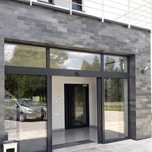 Czarny Łupek Black Slate Elewacja Panel Elewacyjny 30x10 fasada kamień
