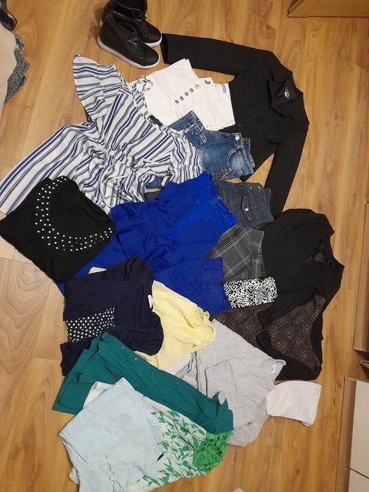 Mega paka zestaw ubrań damskich M buty