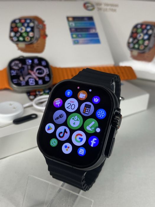 Смарт-часы c SIM картой CD12 Ultra 4G super AMOLED мощный АКБ 2000 mAh