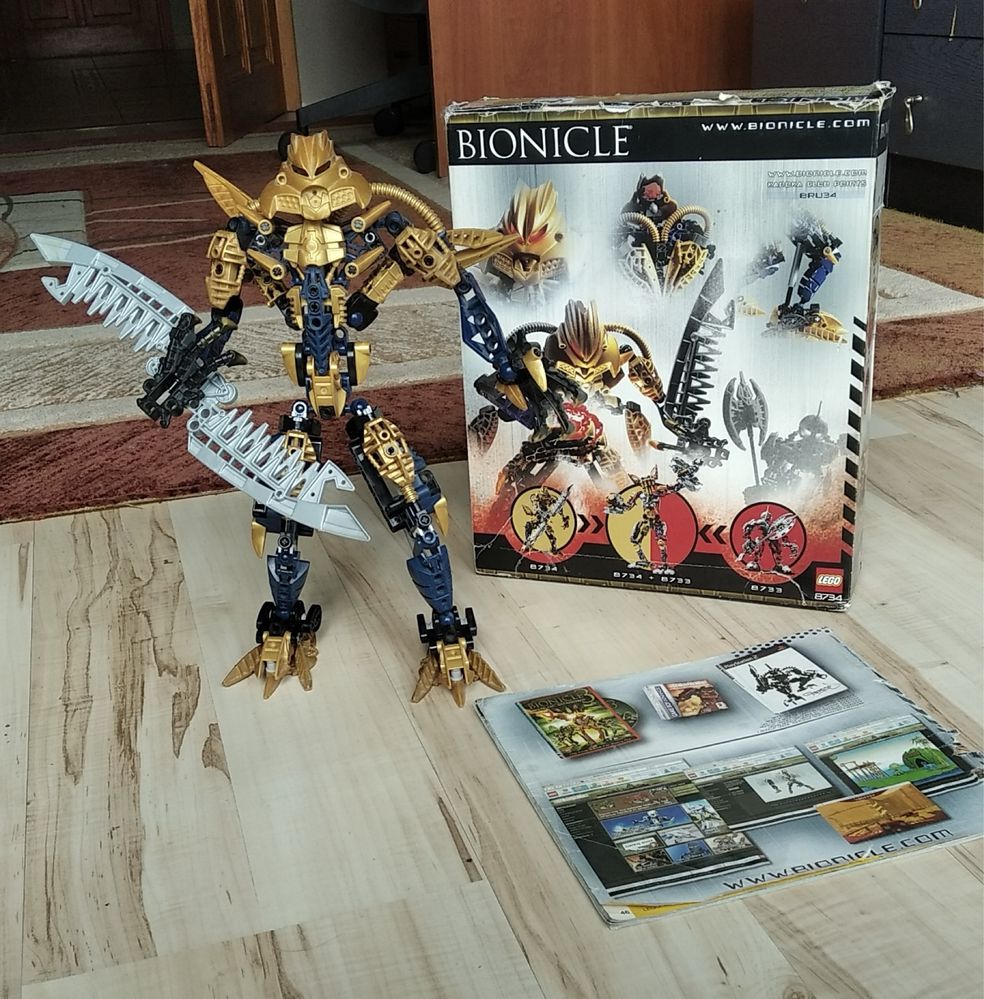 Lego Bionicle Titans Brutaka 8734 KOMPLET pudełko instrukcja figurka