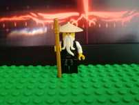 Lego Ninjago Sensei Wu njo026 minifigurka +laska
