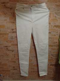 (42/XL) ASOS/ Białe spodnie rurki z Londynu, NOWE