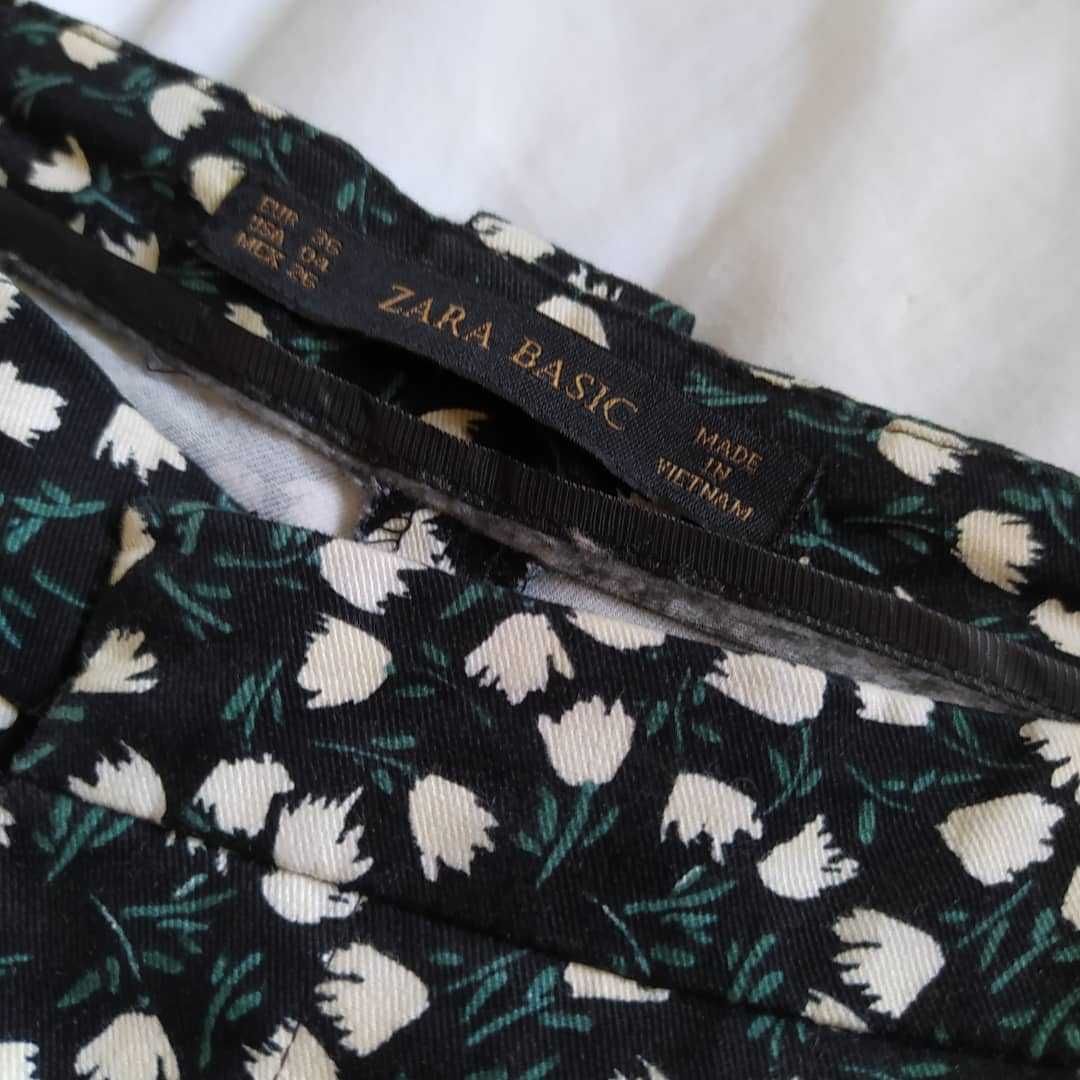 Calças da Zara com padrão tamanho 36 NOVAS