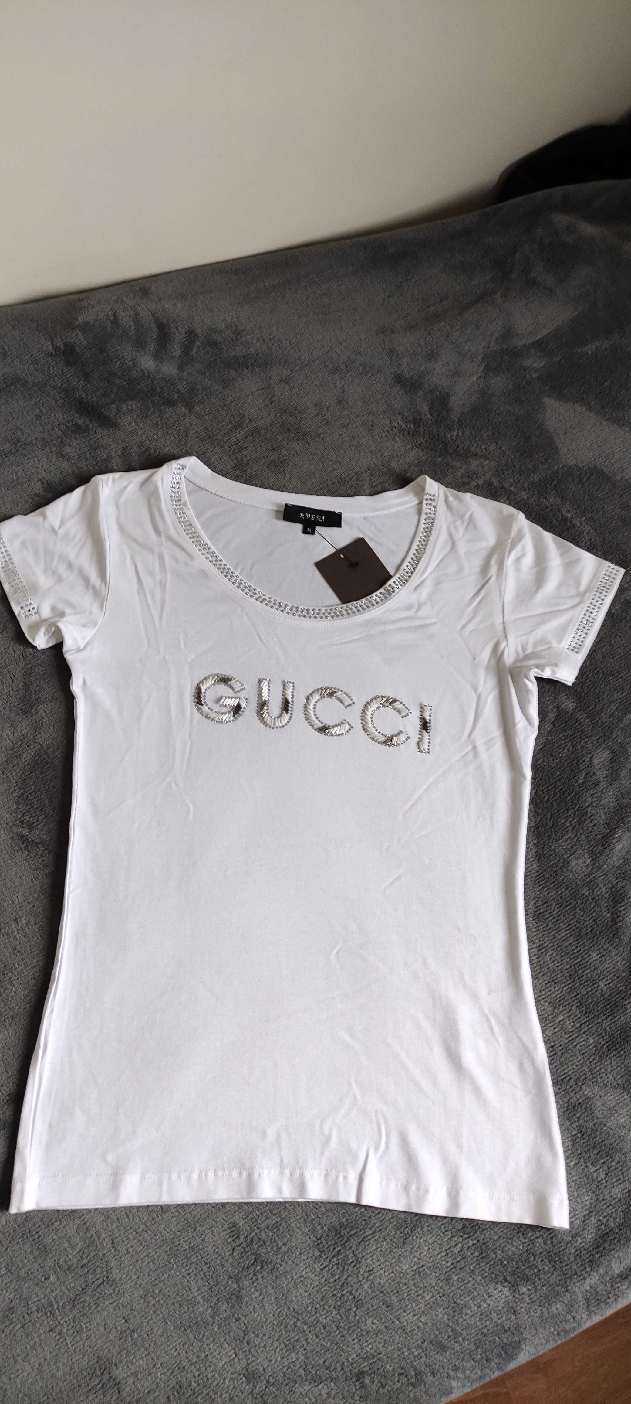 T-shirt biały Gucci nowy z metką damski koszulka wiosna/lato
