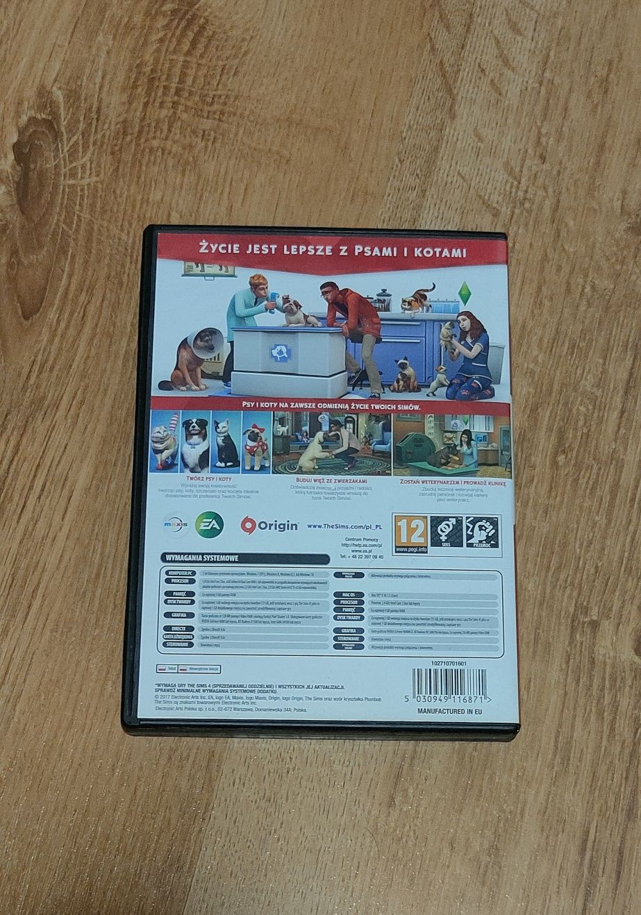 Kolekcjonerskie pudełko z płytą The Sims 4 - Psy i koty
