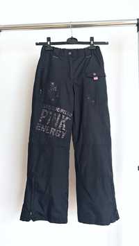 Czarne zimowe spodnie narciarskie dla dziewczynki 146 Coccodrillo
