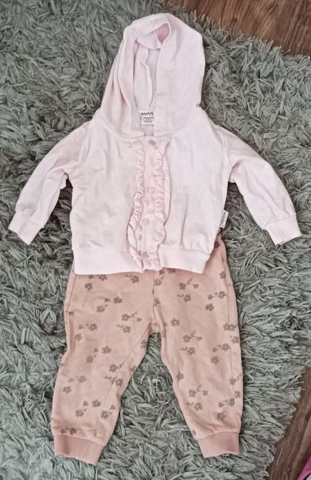 Bluza dresowa nowa dla dziewczynki 62-68 gratis spodnie dresowe