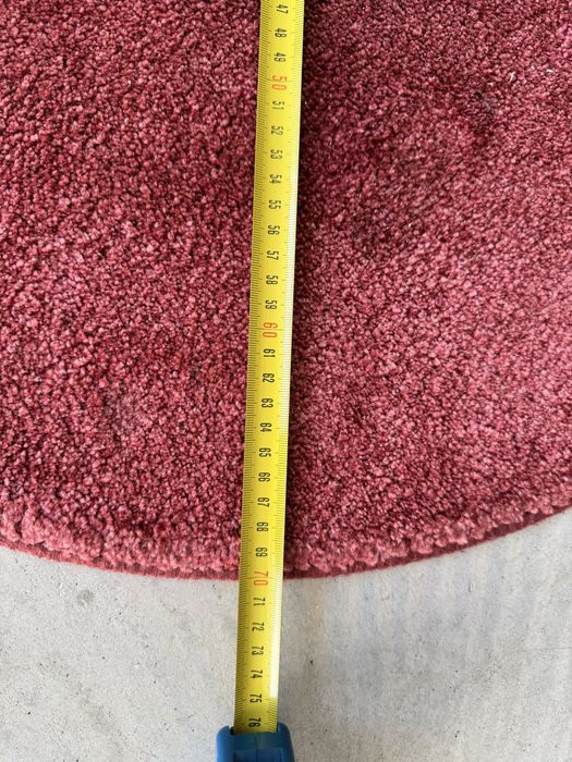 6 Tapetes redondos vermelhos