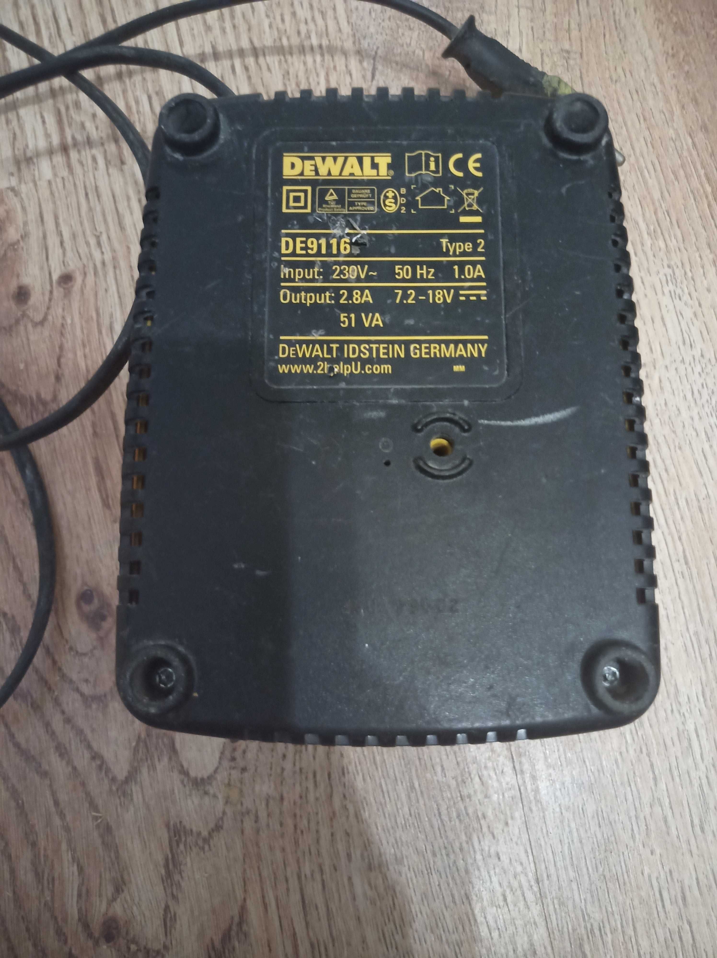 Ładowarka uniwersalna baterii DeWalt DE9116 Ni-MH Ni-Cd 2.8A 7.2V-18V