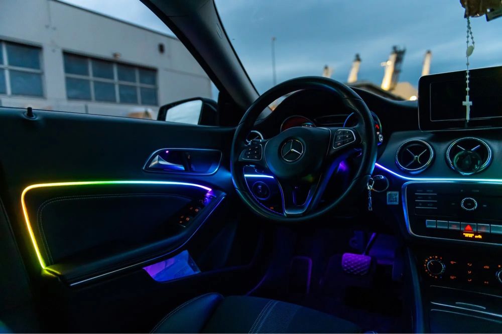 Контурная Ambient подсветка салона на все марки авто LED RGB Освещение