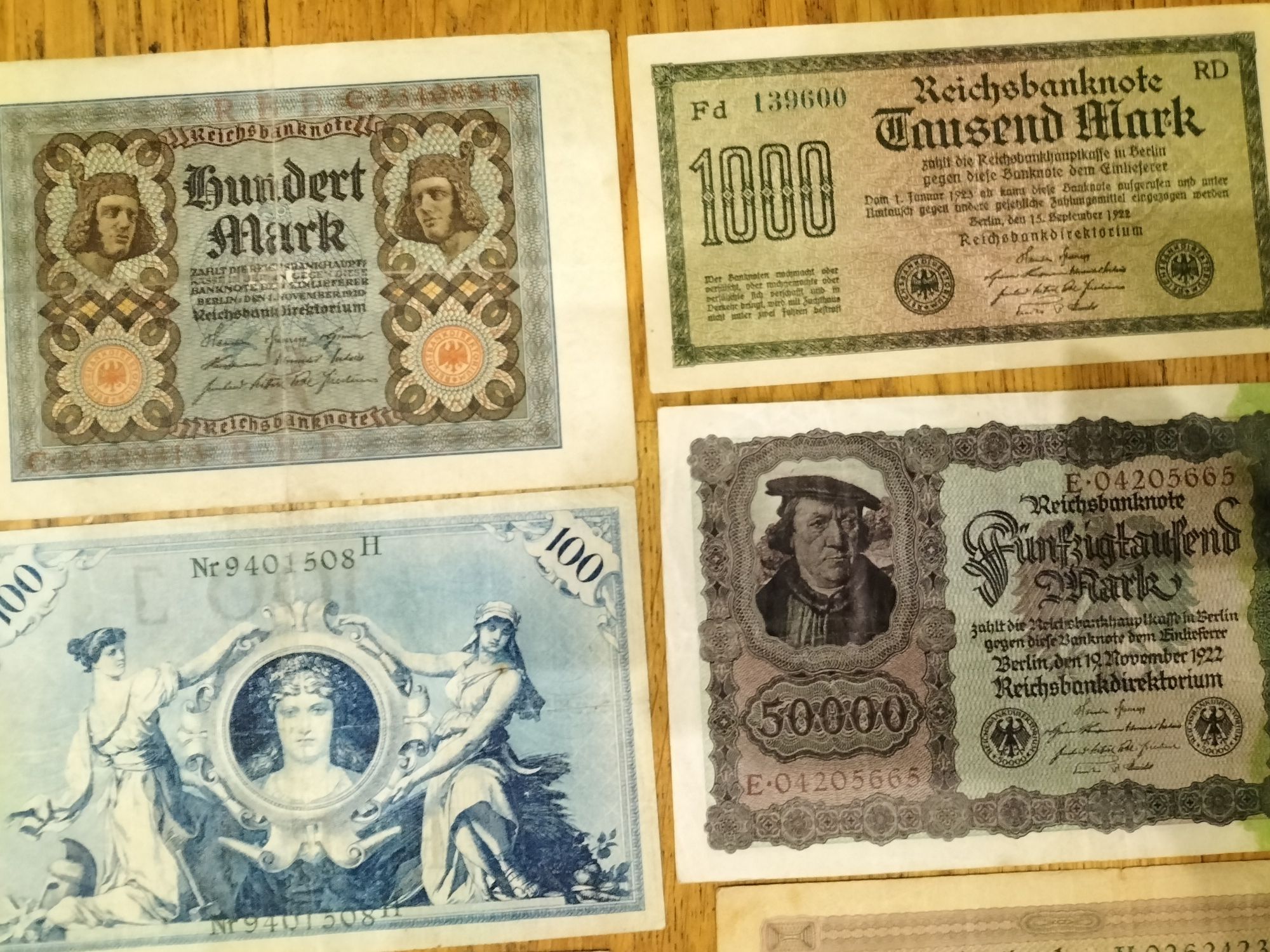 Stare banknoty marki niemieckie