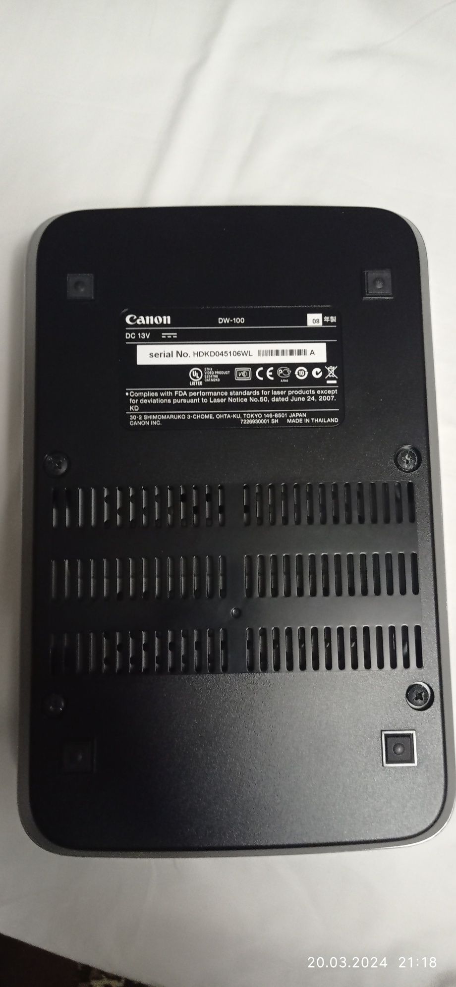 Canon DW-100 — внешний DVD-рекордер для видеокамер Canon | Запись без