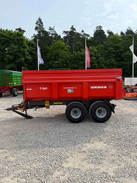 Przyczepa budowlana URSUS T 0-41 7t HARDOX skorupowa 10t T083