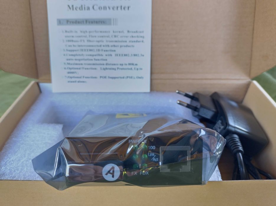 Медіаконвертер FoxGate (EC-B-0,1-1SM-1550/1310nm-20)