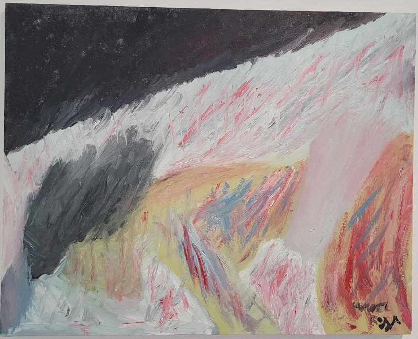 Quadro a óleo - Mãe & Filho - Samuel da Rosa