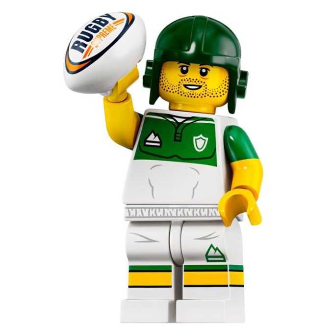 Lego Minifigurka 71025 col19-13 col354 Rugby Player/Zawodnik rugby