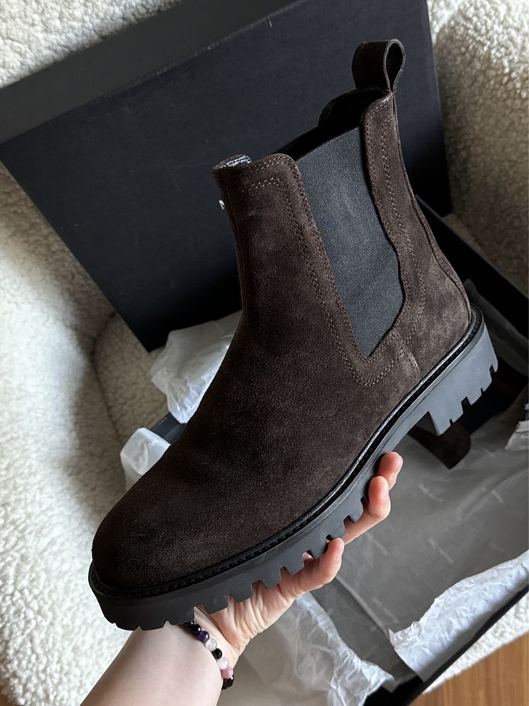 Ботинки Massimo Dutti 41 (челсі, сапоги) натуральна замша