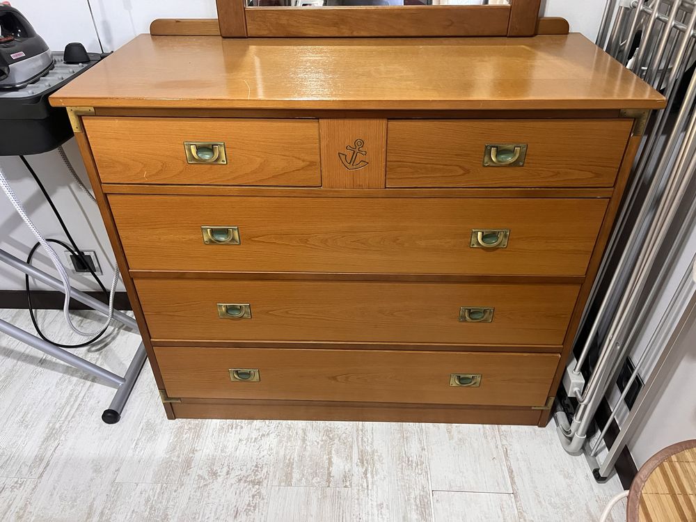 Conjunto de Quarto com Colchao e Comoda