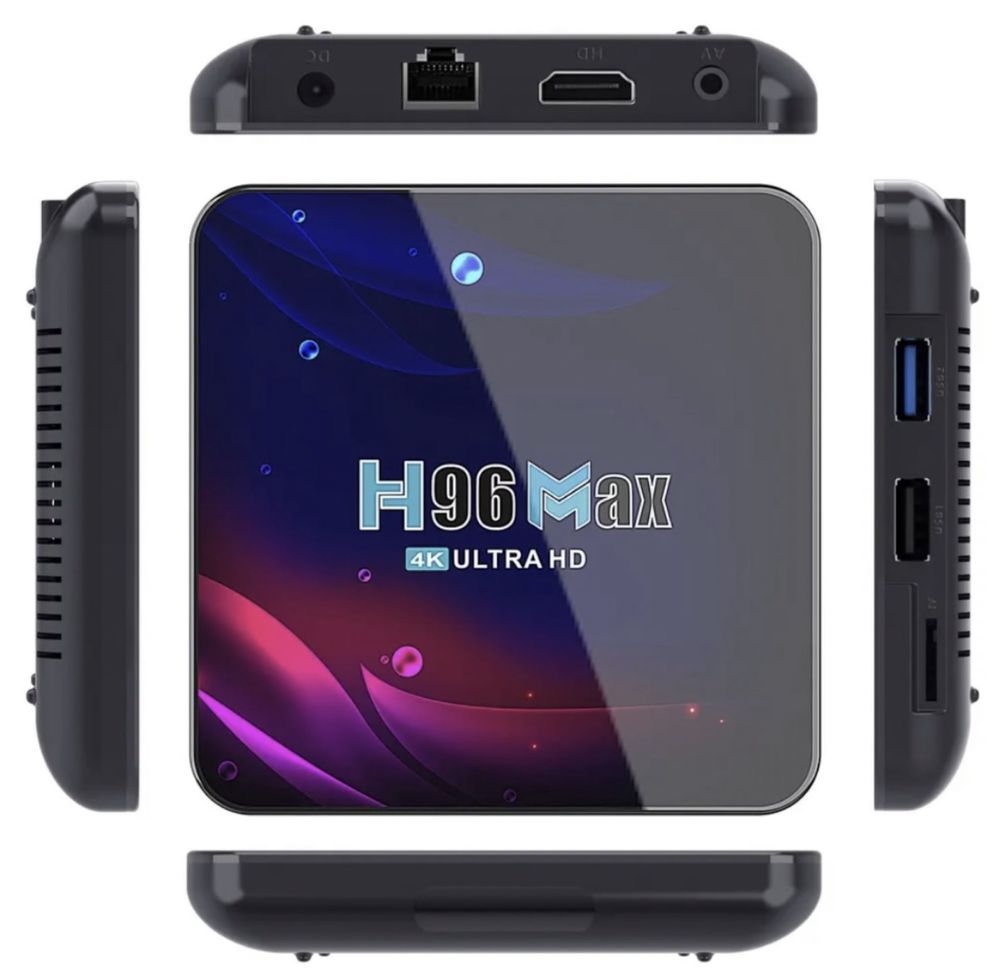 Смарт ТВ приставка H96 MAX 4K ultra HD Android 11 4/64 GB