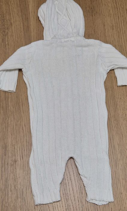 022 U rampers nr 2 komplet 2 szt pleciony kremowy tygrysek h&m 50-56