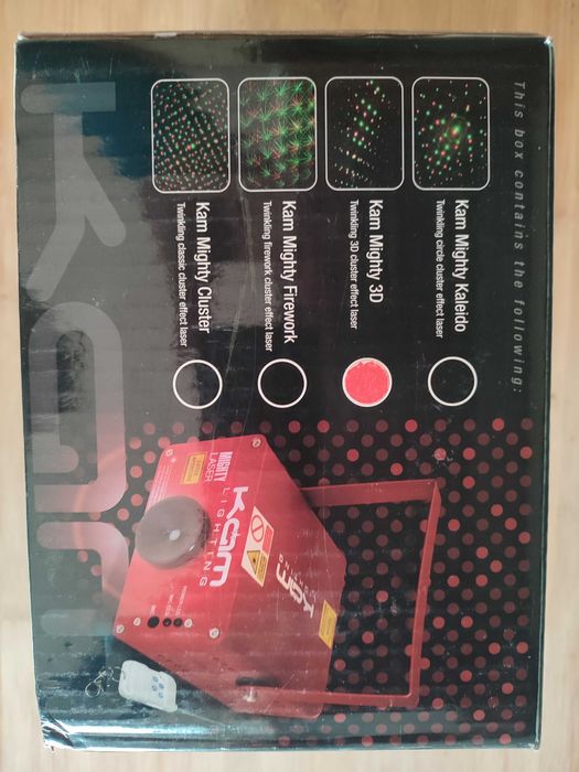 Laser KAM Lightning Mighty 3D Cluster DMX Laser (150mW Red & Green)