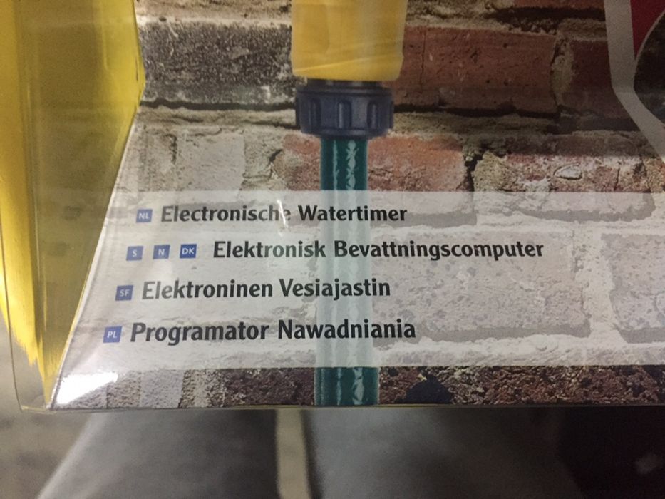 Programador electrónico de rega Hozelock