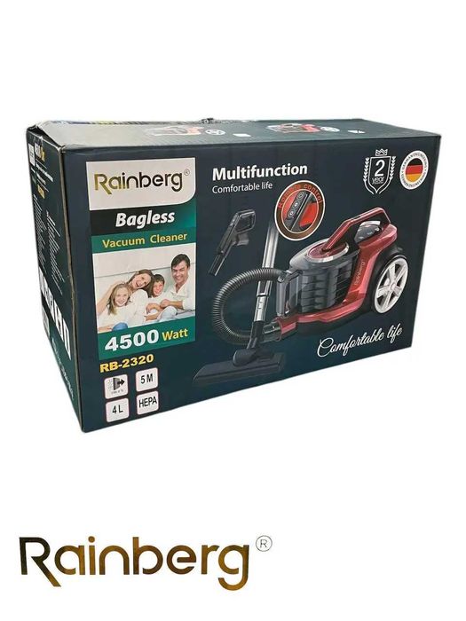 ТОП! Пылесос Rainberg RB-2320 4500 Вт с регулятором мощности пилосос