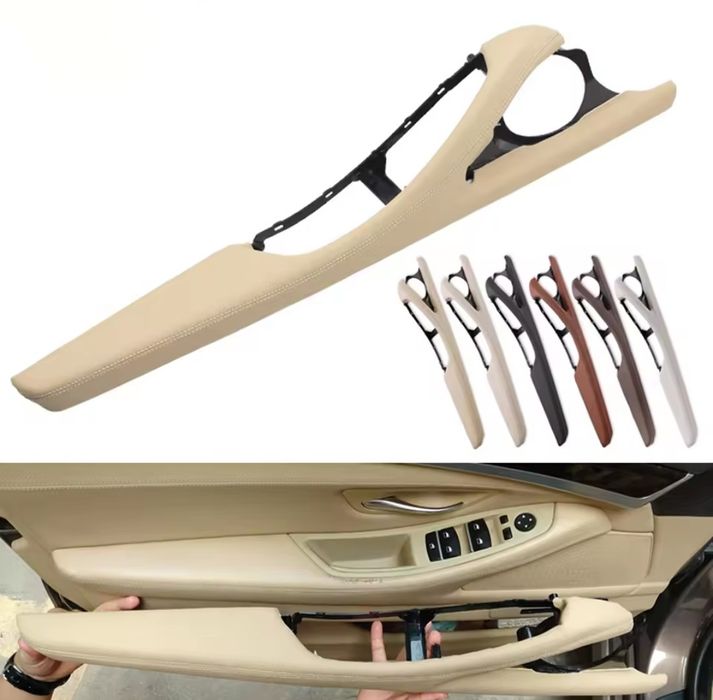 Puxador Pegas moldura Apoio de braço Pele BMW Série 5