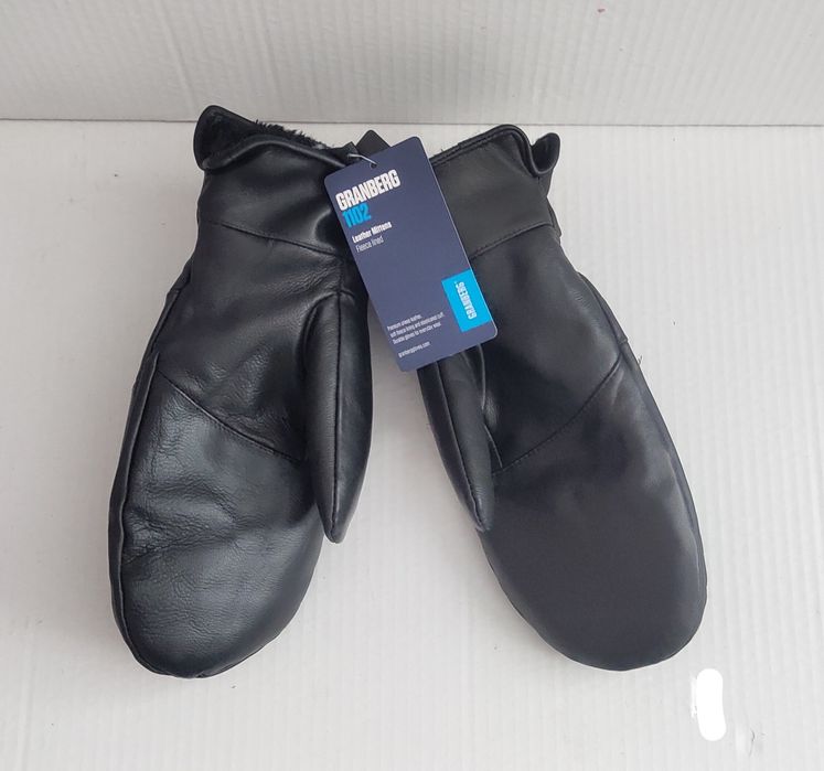 Варежки рукавицы кожа мех