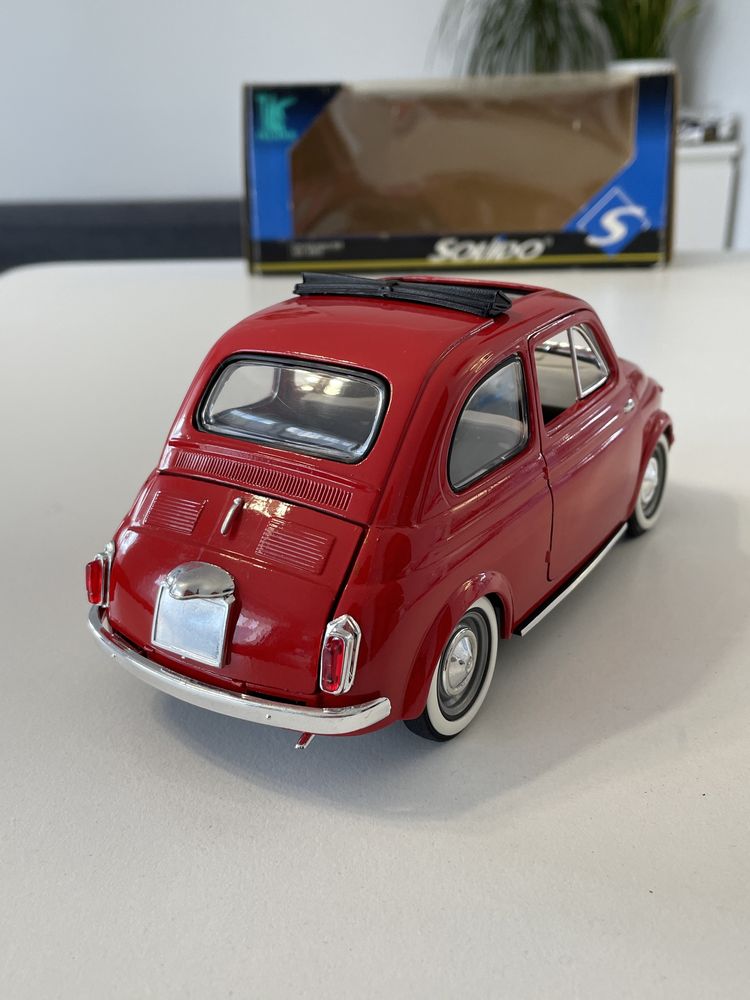 Model Fiat 500 open roof 1960 1/16 Solido 1:16 1/18 czerowny Koszalin
