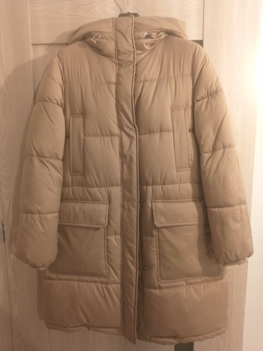 Nowa kurtka beżowa, H&M,  M-L