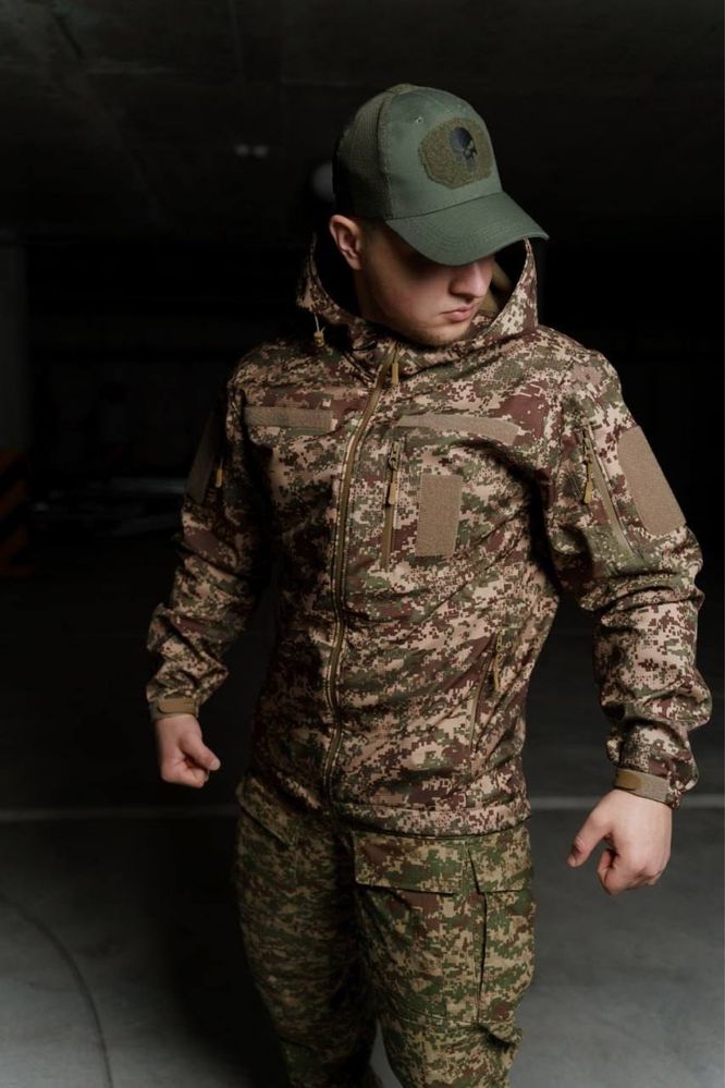 Тактична куртка Softshell Хижак S-3Xl