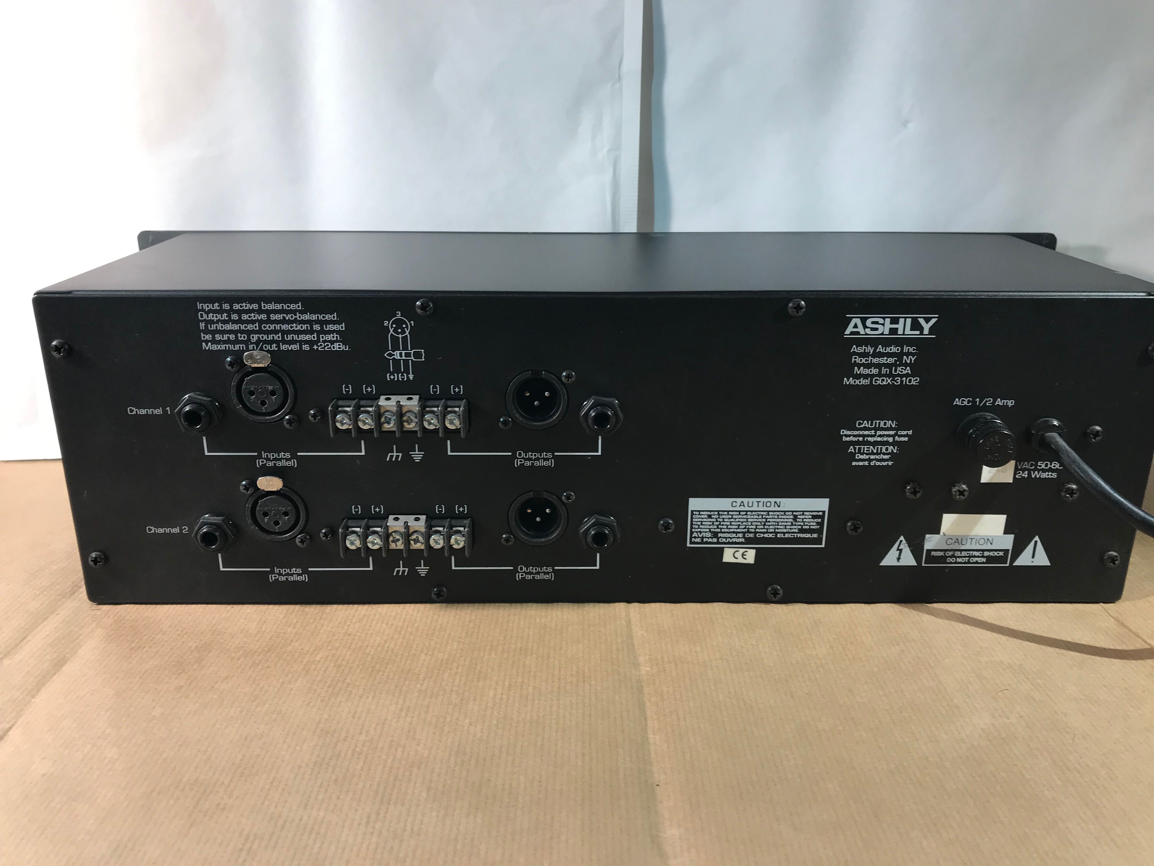 Equalizer stereo Ashly GQX 3102