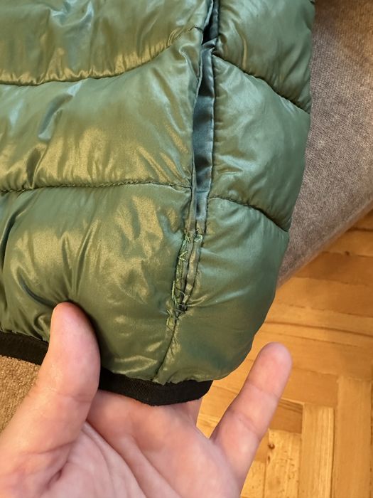 Kurtka przejściowa pikowana butelkowa zieleń 110/116