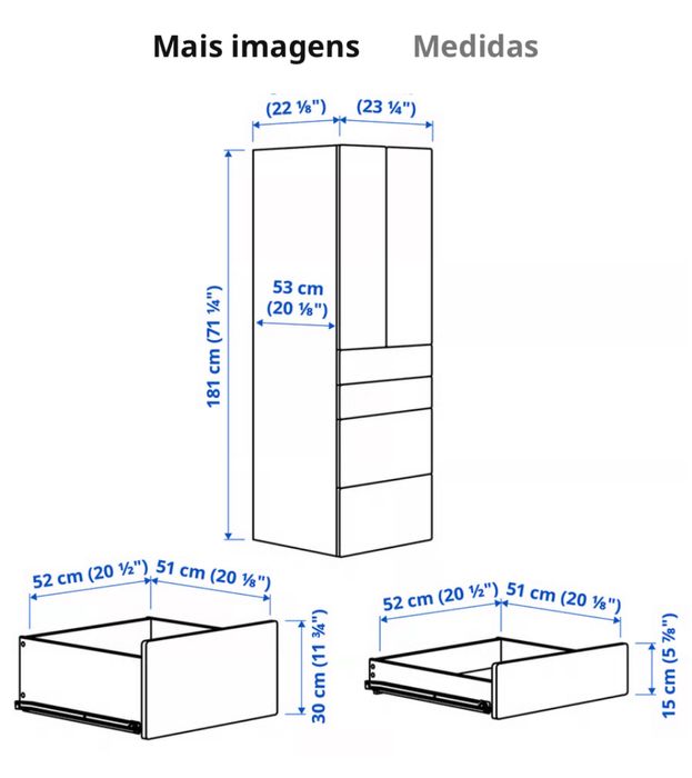 Roupeiro smastad ikea