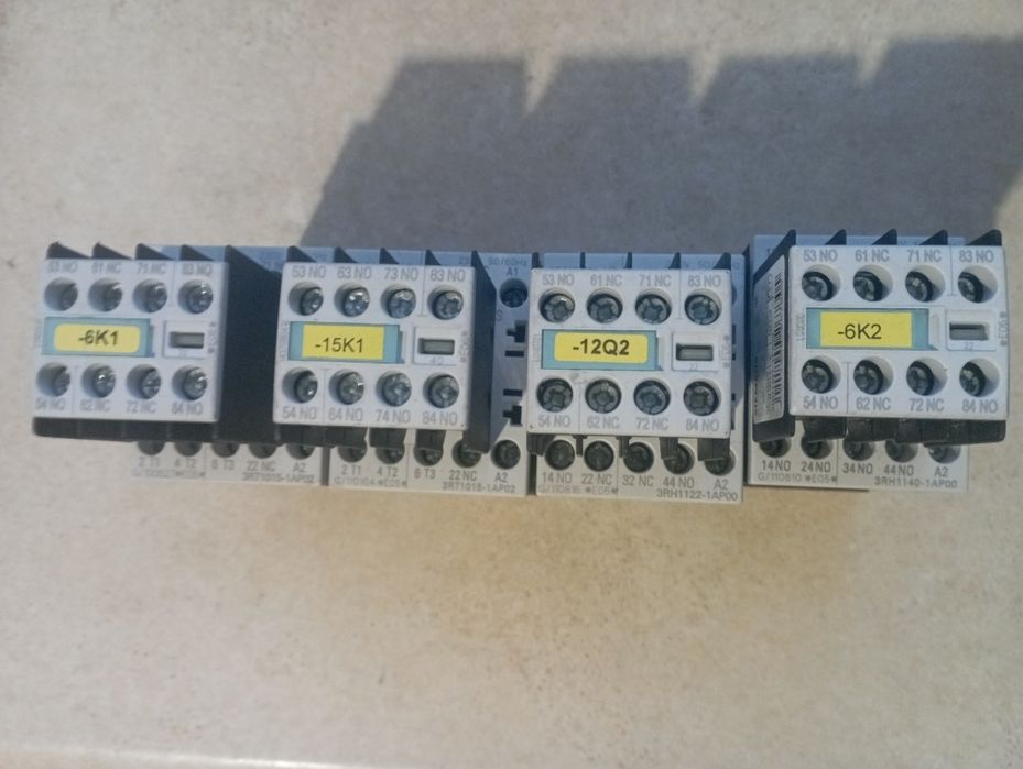 Styczniki Siemens 3RT1015, 3RT1016, 3RH1140, 3RH1122, 3RH1131
