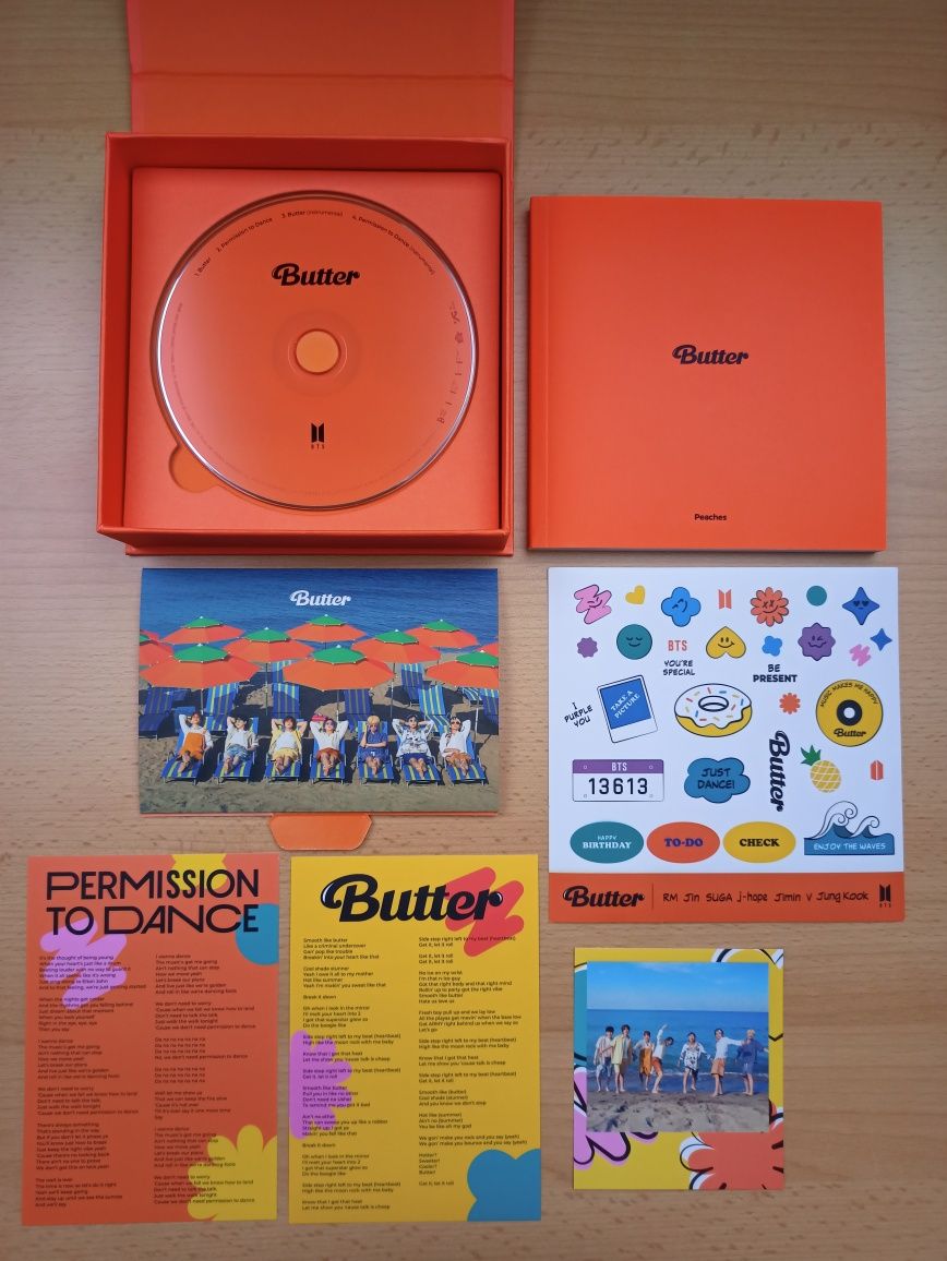 Album BTS Butter wersja Peaches k-pop kpop