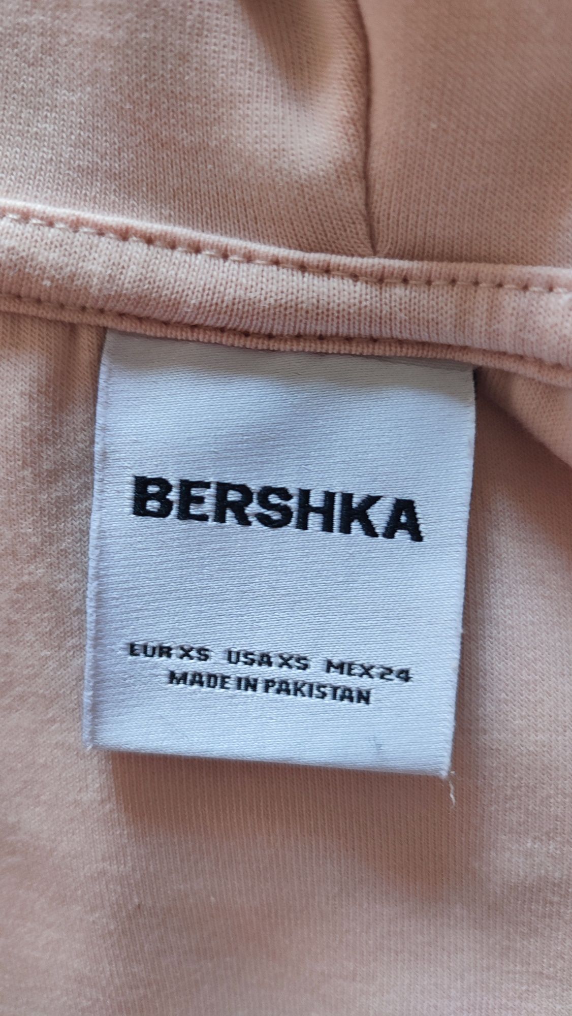 рашгард зіп кофта рожева Bershka