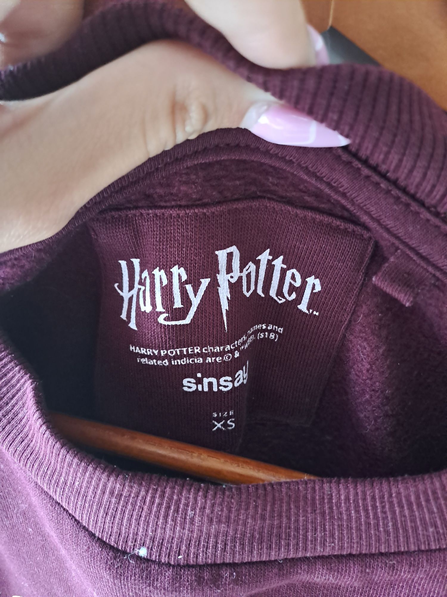 Bordowa bluza Harry Potter